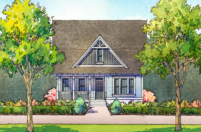 Camelia Plan a Sabal Homes House Drawing in Summerville, SC
