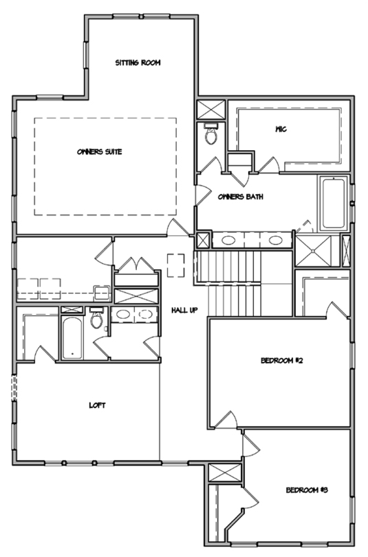 Keeneland Plan a Dan Ryan Builders Second Floor Plan in Summerville, SC